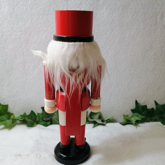 EUC: Nutcracker Soldier Sze see dec. Red & Black Wooden Christmas Holiday Decor - Picture 2 of 4